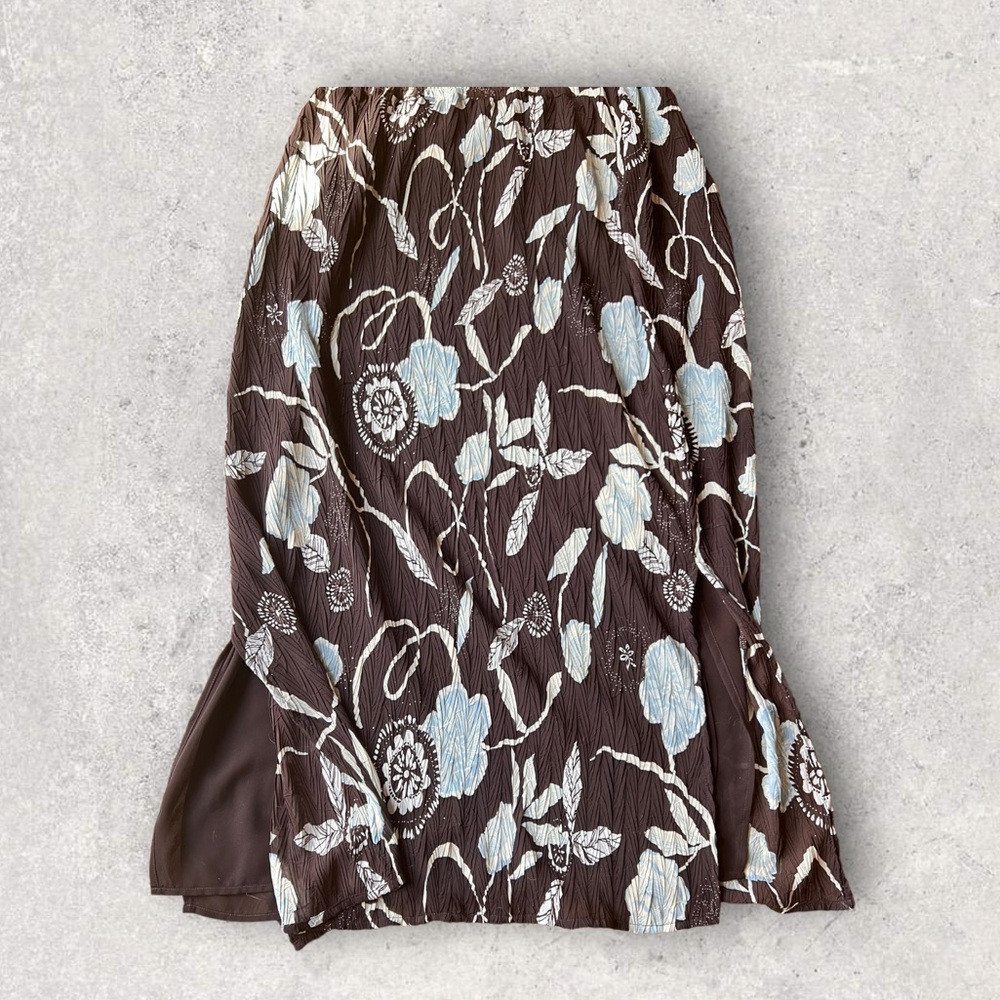 Style & Co dark floral maxi skirt, lined size 14 new with tags San Antonio Salsa